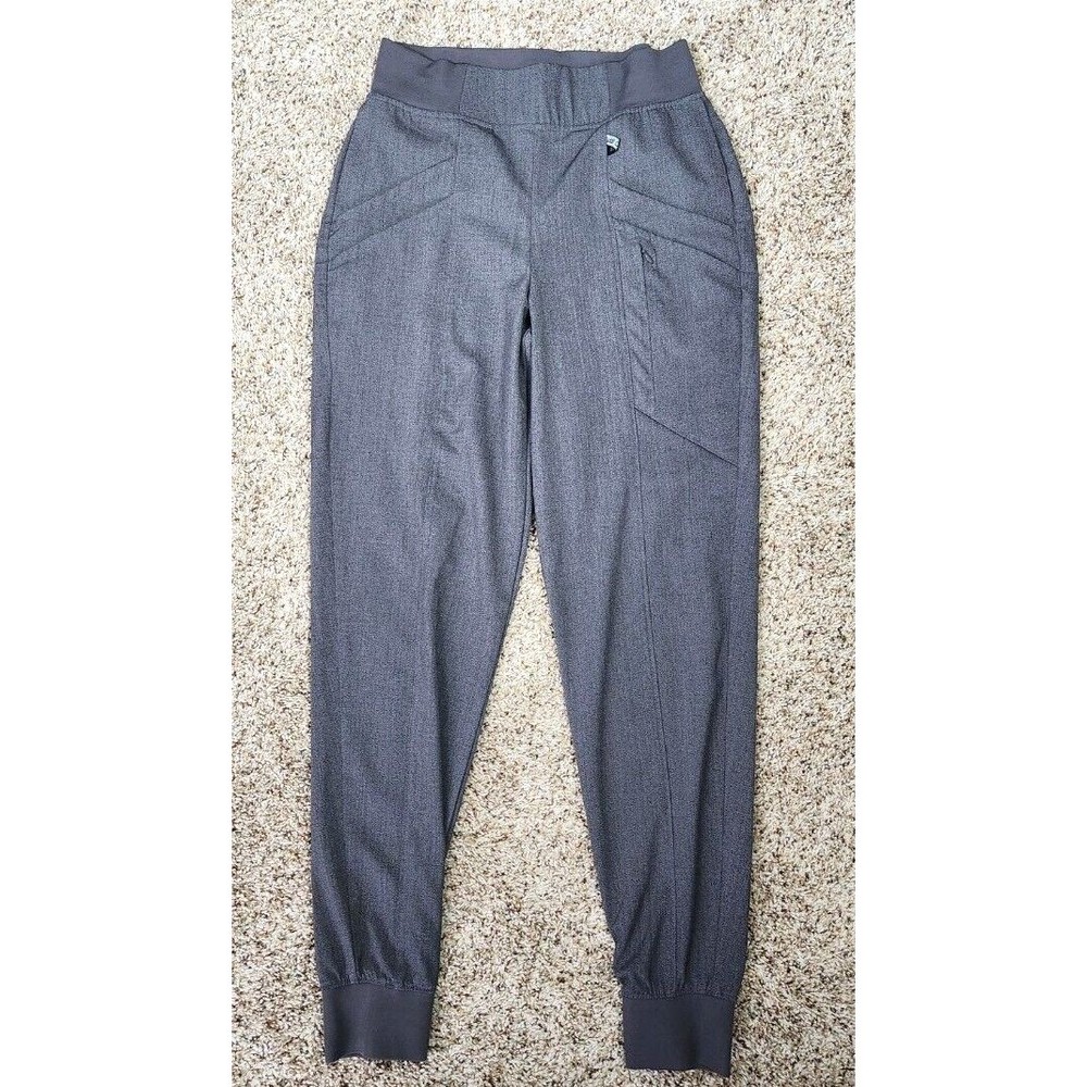 ClimateRight 7 Pocket Jogger Scrubs Cuddl Duds Gray Womens XS